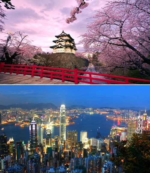 Hong Kong and Tokyo